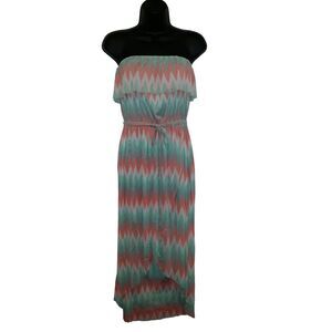 Cynthia Rowley Empire Waist Dress Women Sz M Multicolor Boho‎ Casual Summer Work